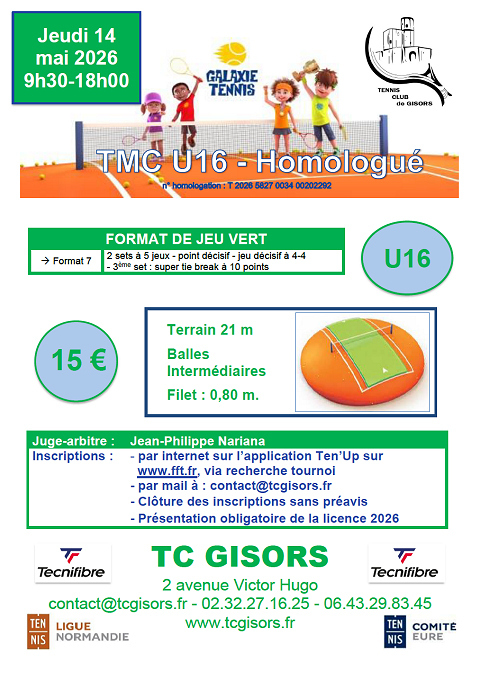 TMC U16 - Niveau Vert - Mai 2026