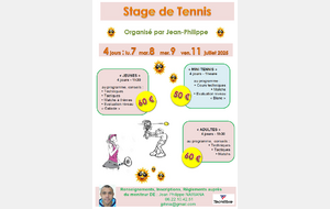 Stages d'été avec Jean-Philippe